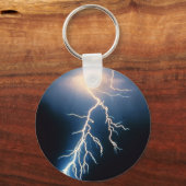 Wolke-Boden-Blitze Schlüsselanhänger (Vorderseite)