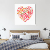 Wolke der Herzform Leinwanddruck (Insitu (Schlafzimmer))
