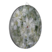 Wolke der weißen Blume Dartscheibe (Vorderseite Links)