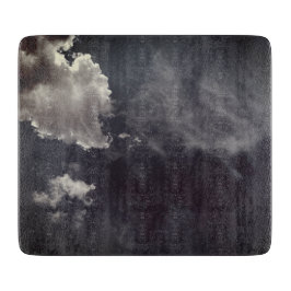 Wolke im Metallstil Schneidebrett