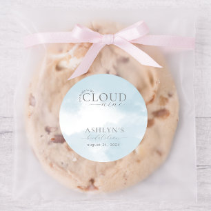 Wolke Neun-Junggesellinnenabschied-Aufkleber Runder Aufkleber