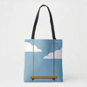 "Wolke neun Tasche" Tote Swing in Blue Sky Tasche (Vorderseite)