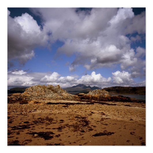 Wolke über Blabheinn Insel Skye Schottland Poster (Vorderseite)