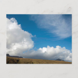 Wolke über der Zeichenfolge Postkarte
