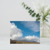 Wolke über der Zeichenfolge Postkarte (Stehend Vorderseite)