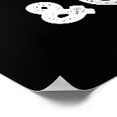 Wolke und klares sonniges Wetter blasen dunkle BG Poster (Ecke)