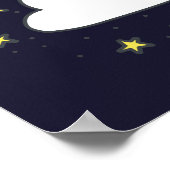 Wolke und Mond Poster (Ecke)