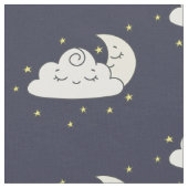 Wolke und Mond Stoff (Nahaufnahme)