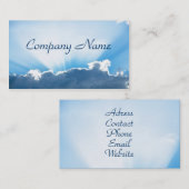 Wolke und Sun-Visitenkarte Visitenkarte (Vorne/Hinten)
