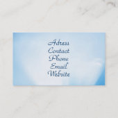 Wolke und Sun-Visitenkarte Visitenkarte (Rückseite)