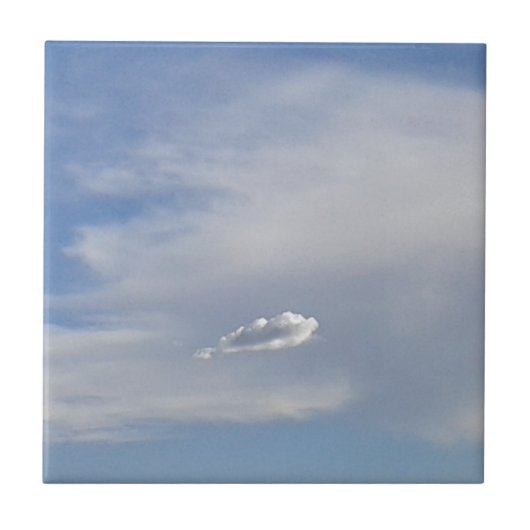 Wolke und Wolke Fliese (Vorderseite)