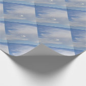 Wolke und Wolke Geschenkpapier (Ecke)