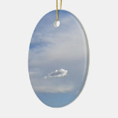 Wolke und Wolke Keramik Ornament (Links)
