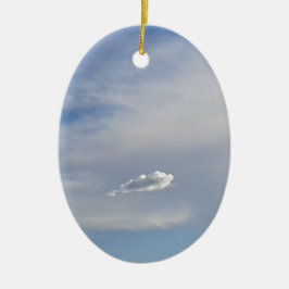 Wolke und Wolke Keramik Ornament