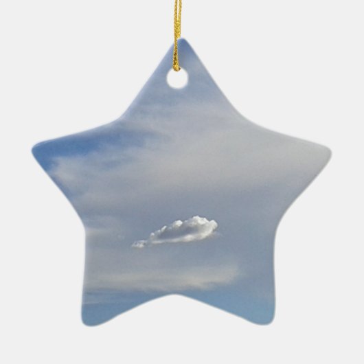 Wolke und Wolke Keramikornament (Vorne)