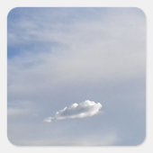 Wolke und Wolke Quadratischer Aufkleber (Vorderseite)