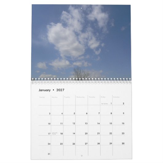 Wolken 2009 kalender (Jan 2027)