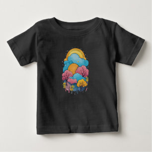 Wolken 23 Regen, Regenfarben, leuchtende Wolken Baby T-shirt