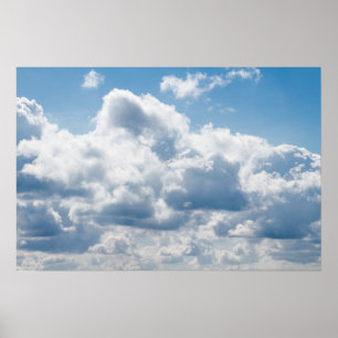 Wolken-388922 SCHÖNE SKY NATURE BLAUE WHITE CLOU Poster