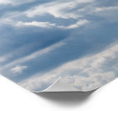 Wolken-388922 SCHÖNE SKY NATURE BLAUE WHITE CLOU Poster (Ecke)