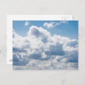 Wolken-388922 SCHÖNE SKY NATURE BLAUE WHITE CLOU Postkarte (Vorne/Hinten)