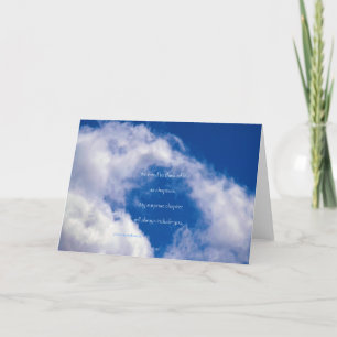 "Wolken #93" mit Gedicht: Überraschung Karte