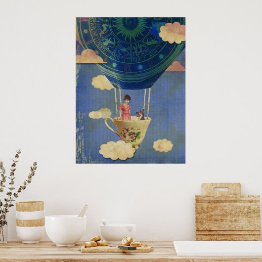 Wolken abprallen poster (Küche)