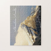 Wolken abrollen Schneeberg in Kanada Puzzle (Vertikal)