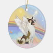 Wolken - Akita Angel Keramik Ornament (Links)