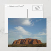 Wolken am Ayers Rock Postkarte (Vorne/Hinten)