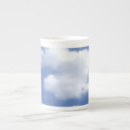 Wolken am blauen Himmel Porzellantasse