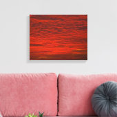 Wolken am Feuer Leinwanddruck (Insitu (Wohnzimmer))