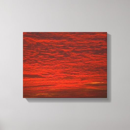 Wolken am Feuer Leinwanddruck (Vorderseite)