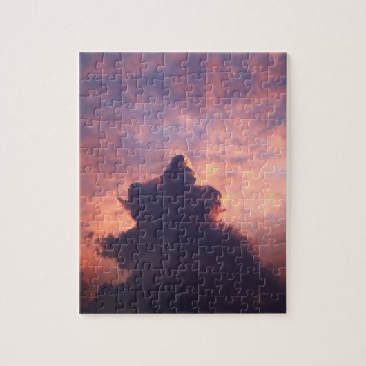 Wolken am Himmel bei Sonnenuntergang Puzzle (Vertikal)