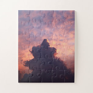 Wolken am Himmel bei Sonnenuntergang Puzzle