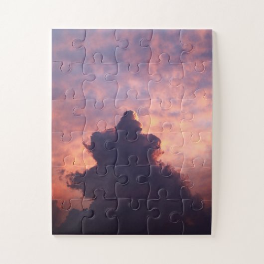 Wolken am Himmel bei Sonnenuntergang Puzzle (Vertikal)