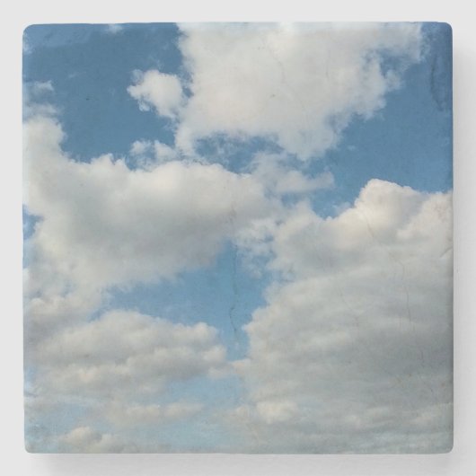 Wolken am Himmel Steinuntersetzer (Vorderseite)