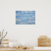 Wolken am Strand Poster (Küche)