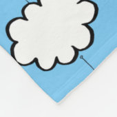 Wolken an Schnüren Fleecedecke (Ecke)