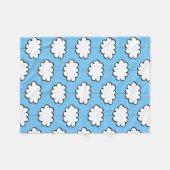 Wolken an Strings Fleecedecke (Vorderseite (Horizontal))