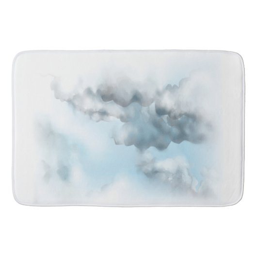 Wolken auf Badematte (Vorderseite)