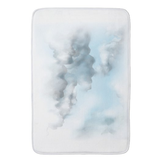 Wolken auf Badematte (Vorderseite Vertikal)