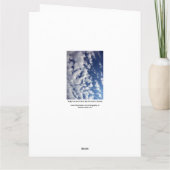 Wolken auf blauem Himmel Karte (Rückseite)