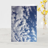 Wolken auf blauem Himmel Karte (Gelbe Blume)