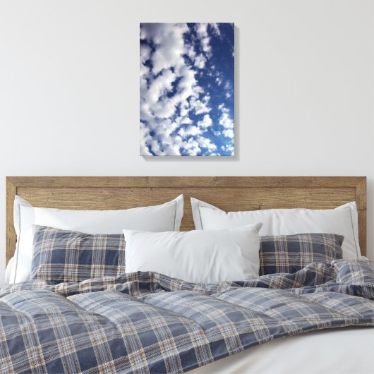 Wolken auf blauem Himmel Leinwanddruck (Insitu (Schlafzimmer))