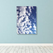 Wolken auf blauem Himmel Leinwanddruck (Insitu (Holzboden))