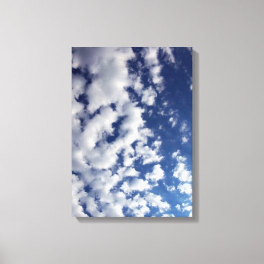Wolken auf blauem Himmel Leinwanddruck (Vorderseite)