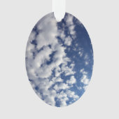 Wolken auf blauem Himmel Ornament (Vorderseite)