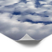 Wolken auf blauem Himmel Poster (Ecke)