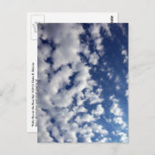 Wolken auf blauem Himmel Postkarte (Vorne/Hinten)